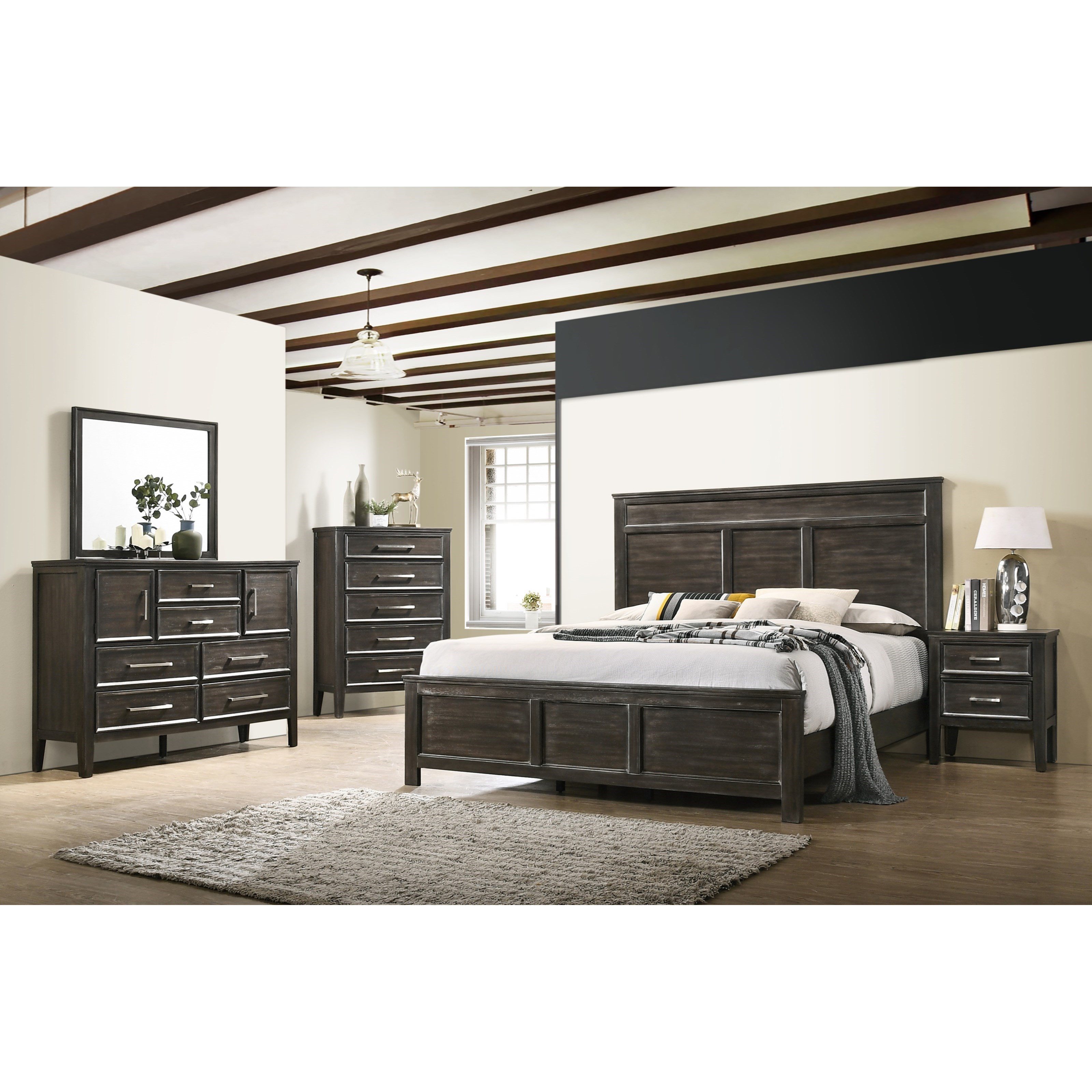New Classic Andover 7PC Queen Bedroom Group Value City Furniture Bedroom Group